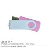 White swivel USB | Promotional White USB Flash