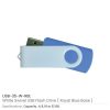 White swivel USB | Promotional White USB Flash
