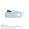 White swivel USB | Promotional White USB Flash