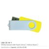 White swivel USB | Promotional White USB Flash