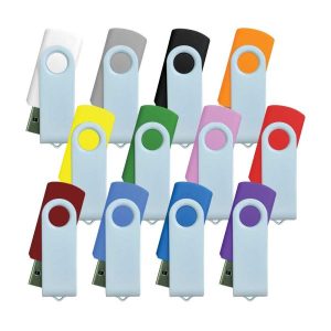 White swivel USB | Promotional White USB Flash