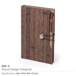 Corporate Branded Notebooks with Sticky Note & Pen