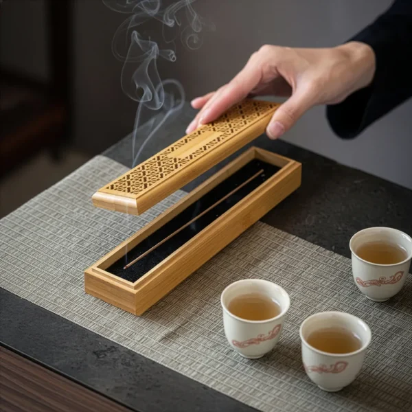Wooden Incense Burner Holder