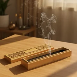 Wooden Incense Burner Holder