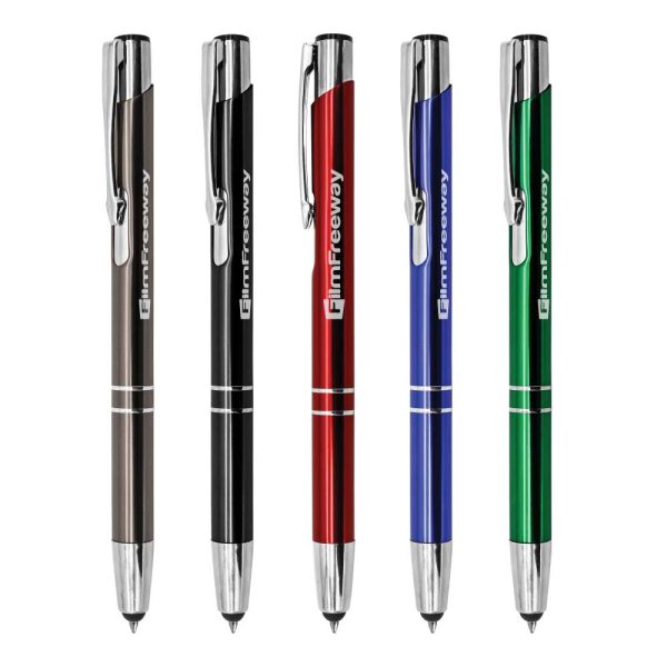 Aluminum Branded Pen with Stylus