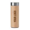 Stainless Steel Water Bottles and Bamboo Flask