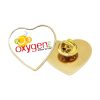 Heart Shape Customized Metal Badges