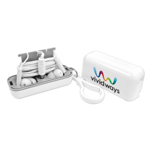 Earphones with Protective Case | Promo Tech Gifts