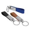 Metal Promotional Keychains with Leather Strap