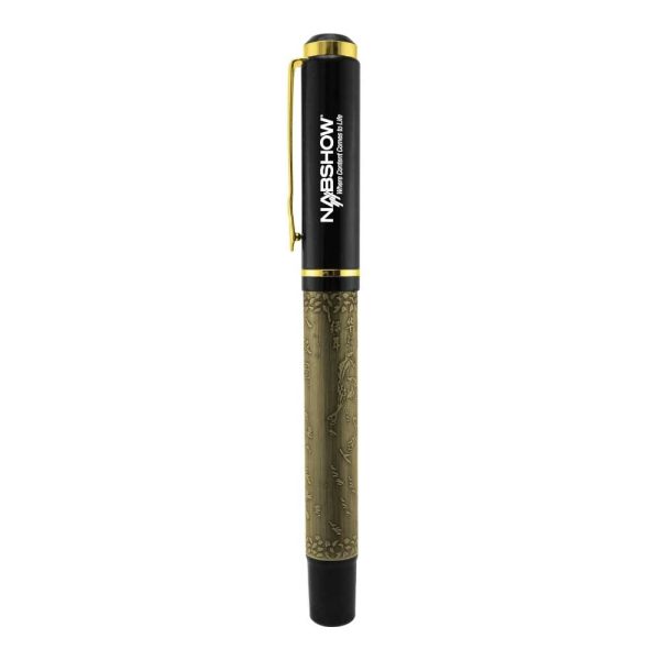Metal Logo Pens with Chinese Design Grip