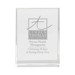 Promotional Inclined Rectangular Crystal Awards