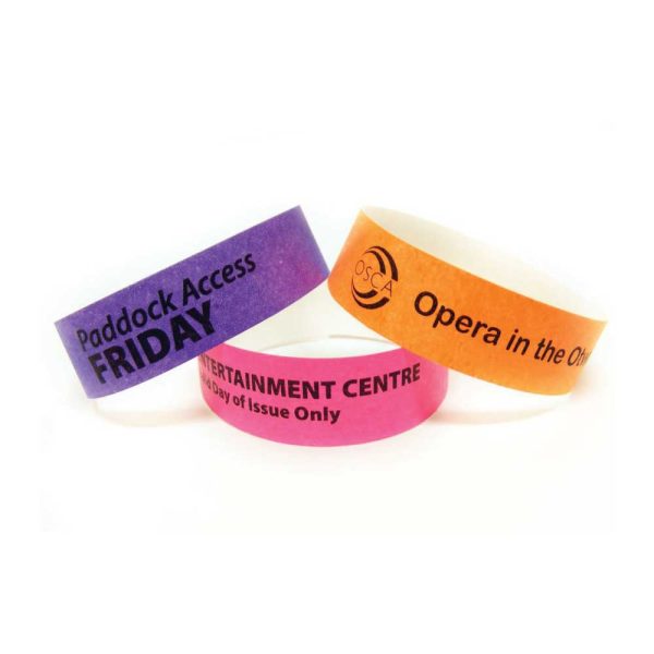 Tyvek Printed Wristbands