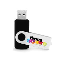White swivel USB | Promotional White USB Flash