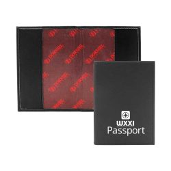 Branded Leather Passport Cover