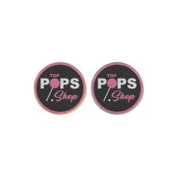 Round Flat Metal Badges 15mm