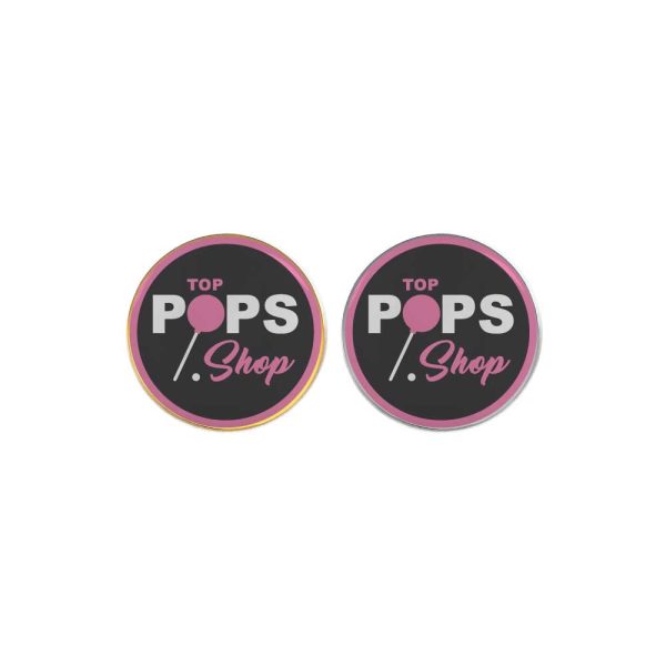 Round Flat Metal Badges 15mm